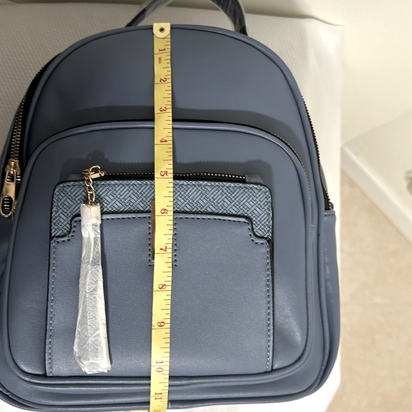 🔥Brand New Fashion Vegan Leather Blue Backpack. - Picture 10 of 15